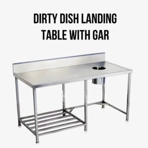Dirty Dish Landing Table With Gar
