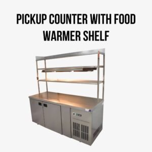 Pickup Counter With Food Warmer Shelf